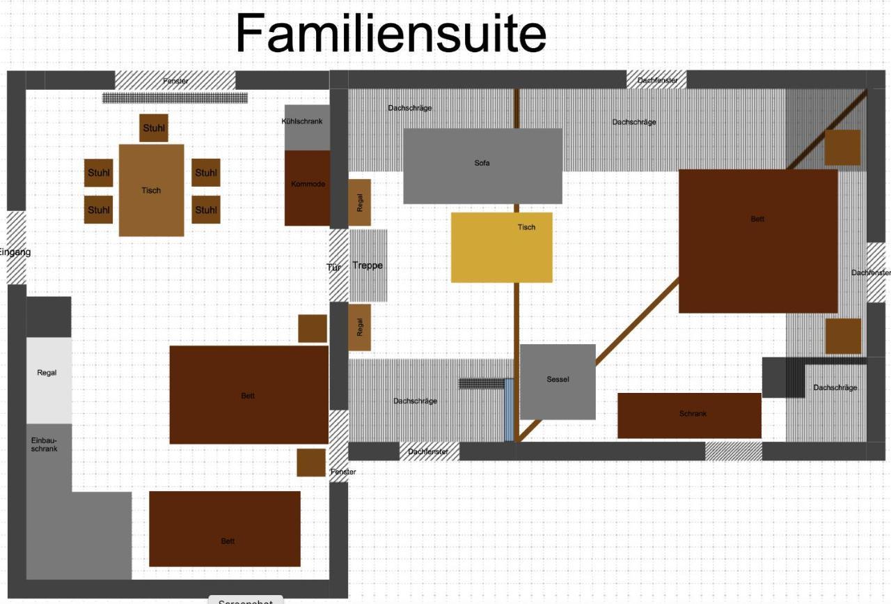 Rott Familiensuite, Zwei Zimmer, Mitbenutzung Von Kuche Und Bad מראה חיצוני תמונה
